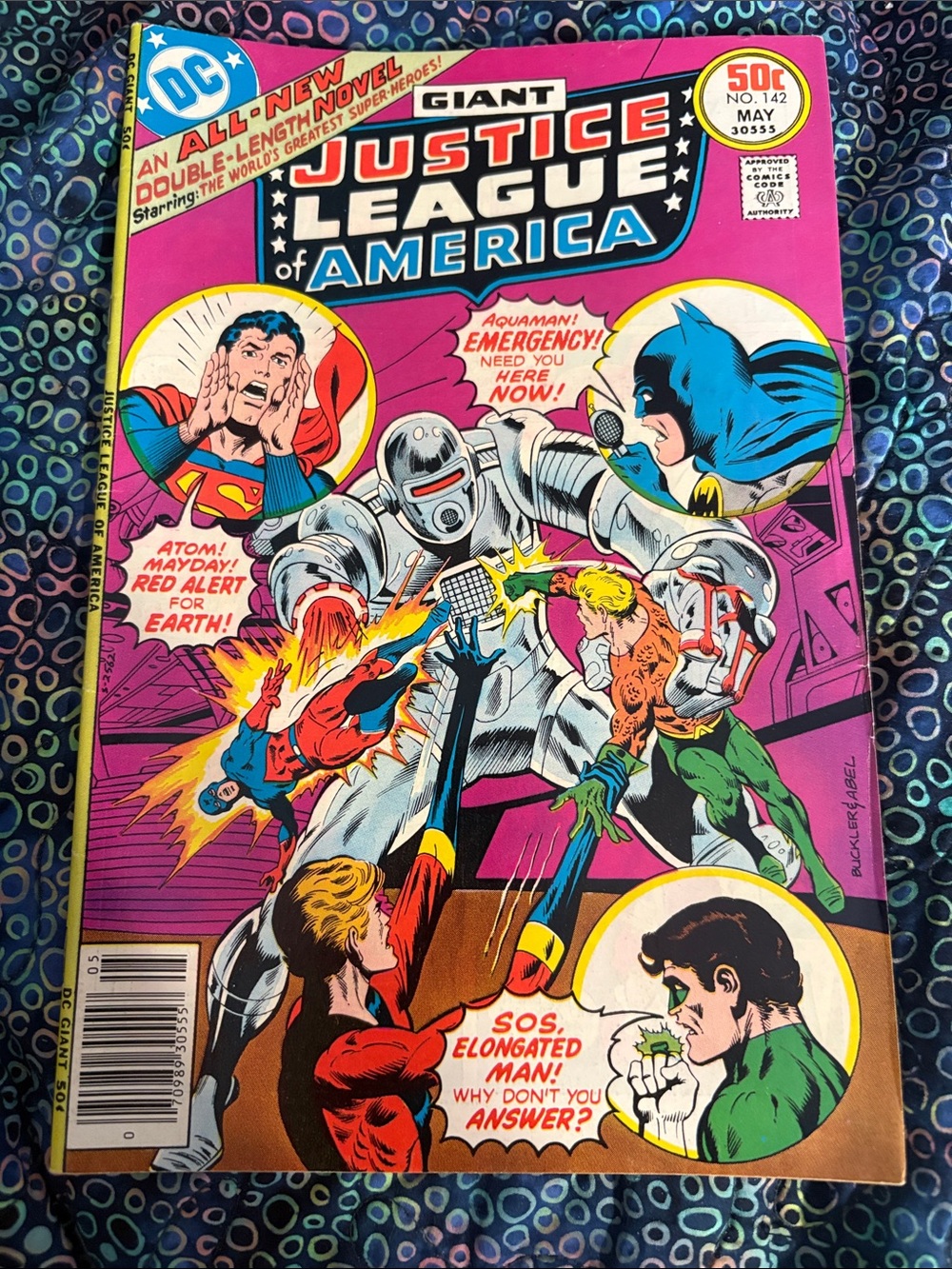 DC Justice League of America Comic - Pink, Blue, Yellow, Green